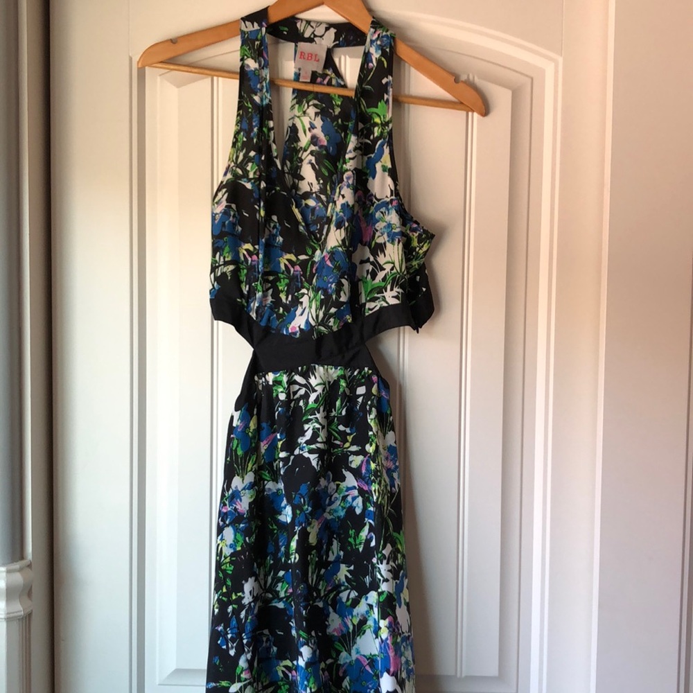 RBL Short Floral Cutout Dress Size S